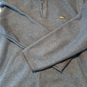 Eddie Bauer Men’s Blue Henley Pullover Sweater